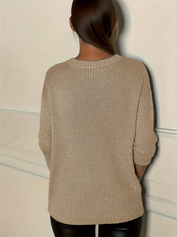 Healy - Knitted Sweater With V-Neck