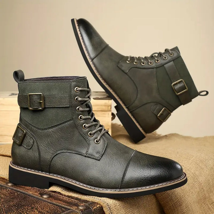 Dylan - Casual Ankle Boots With Buckle