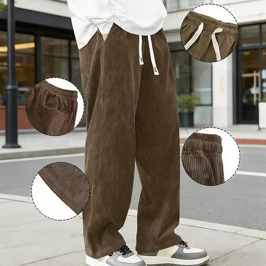 Lovis - Wide-Leg Drawstring Pants With Pockets