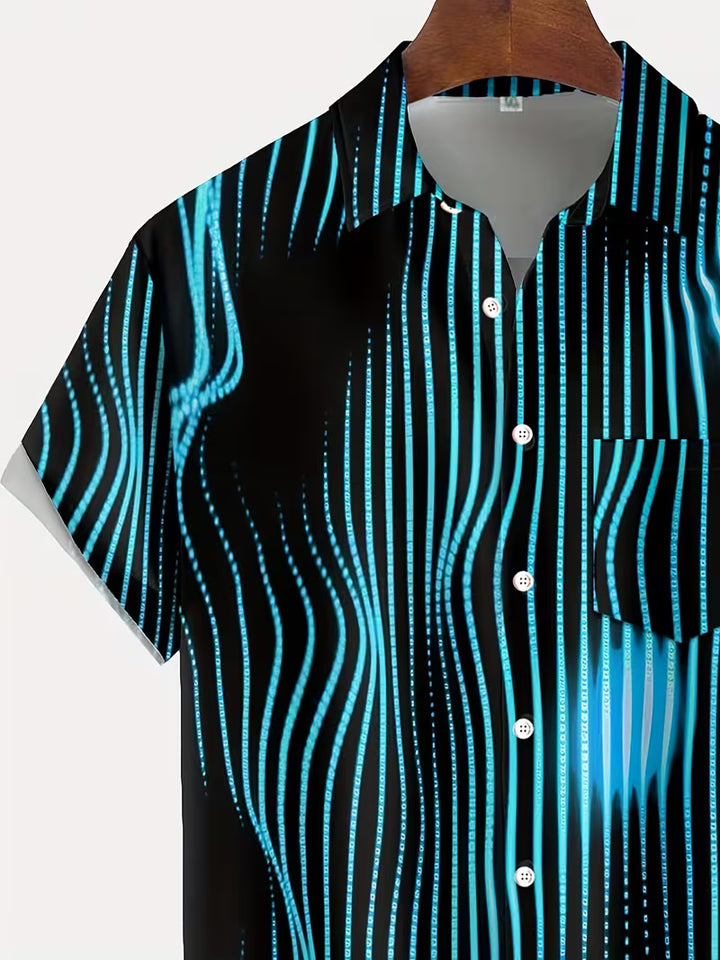 Ludwig - Casual Shirt With Art Stripe Print