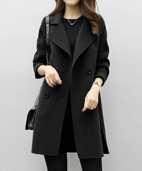 Roxana - Elegant Double Breasted Coat