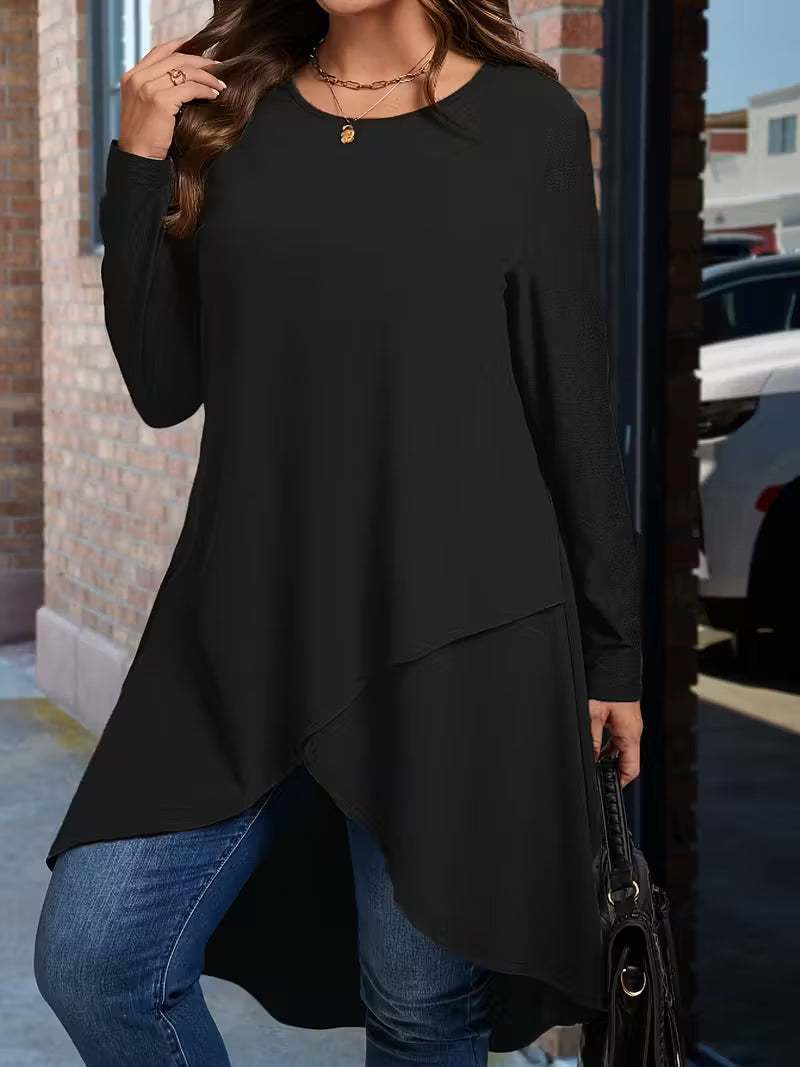 Neasa - Elegant Long Sleeve T-Shirt