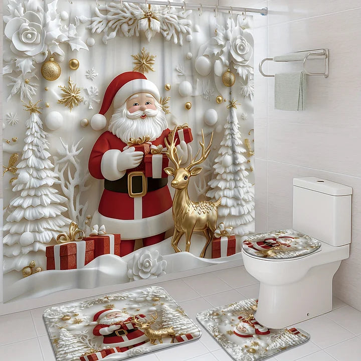 MerryBath - Holiday Bath Mats & Shower Curtains