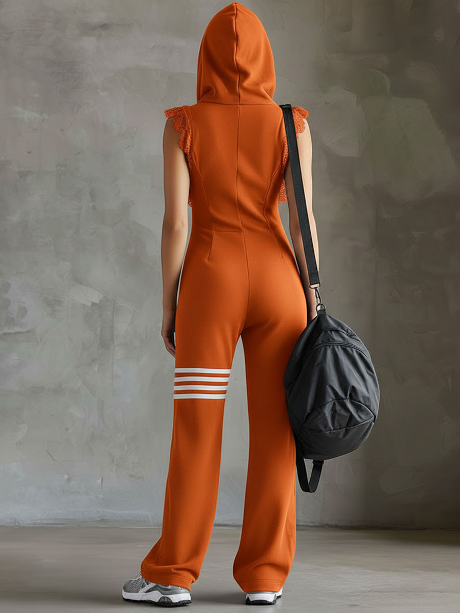 Riane - Sleeveless Hooded Jumpsuit