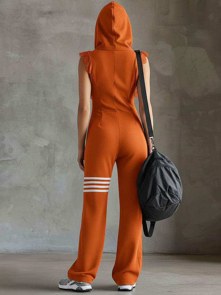 Riane - Sleeveless Hooded Jumpsuit