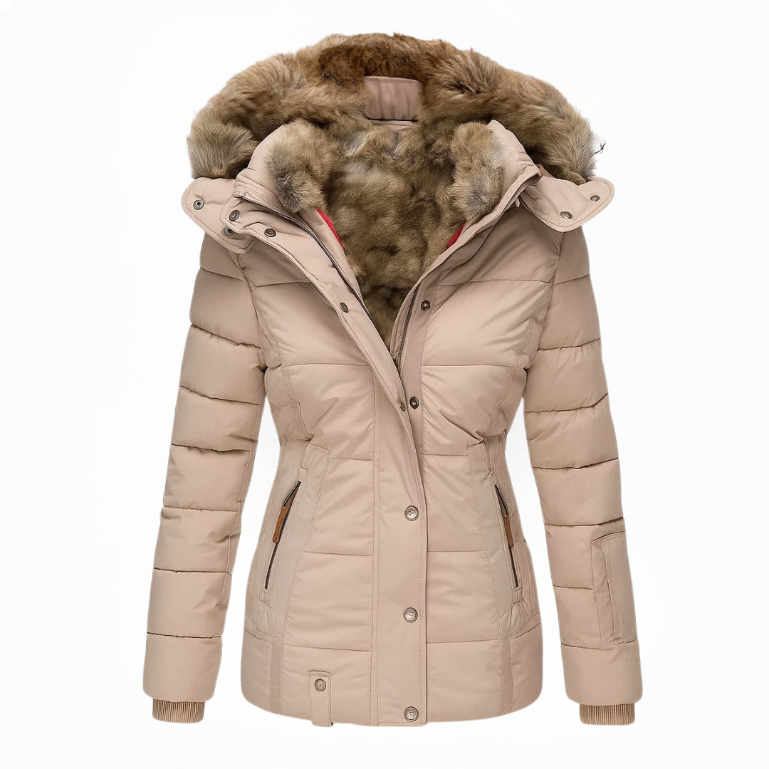 Barbra - Fur Lined Hooded Winter Coat