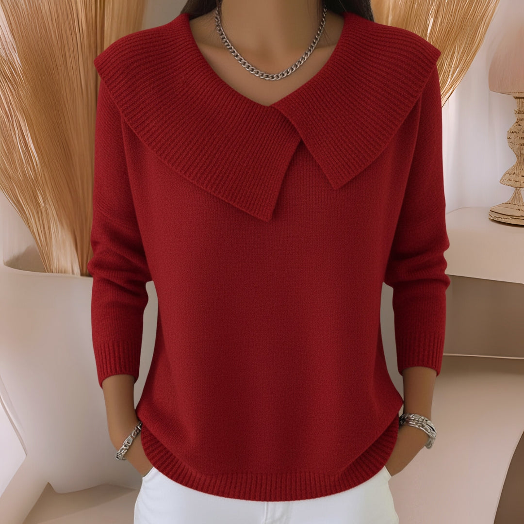 Yamina - Cozy Collared Sweater