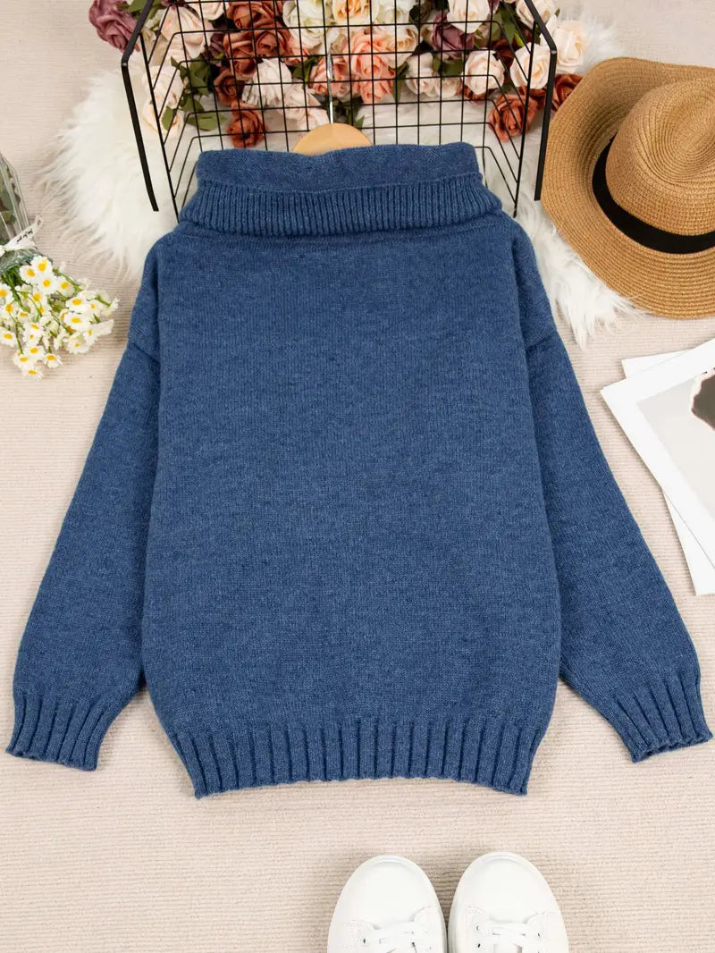 Natala - Knitted Sweater With Kangaroo Pocket