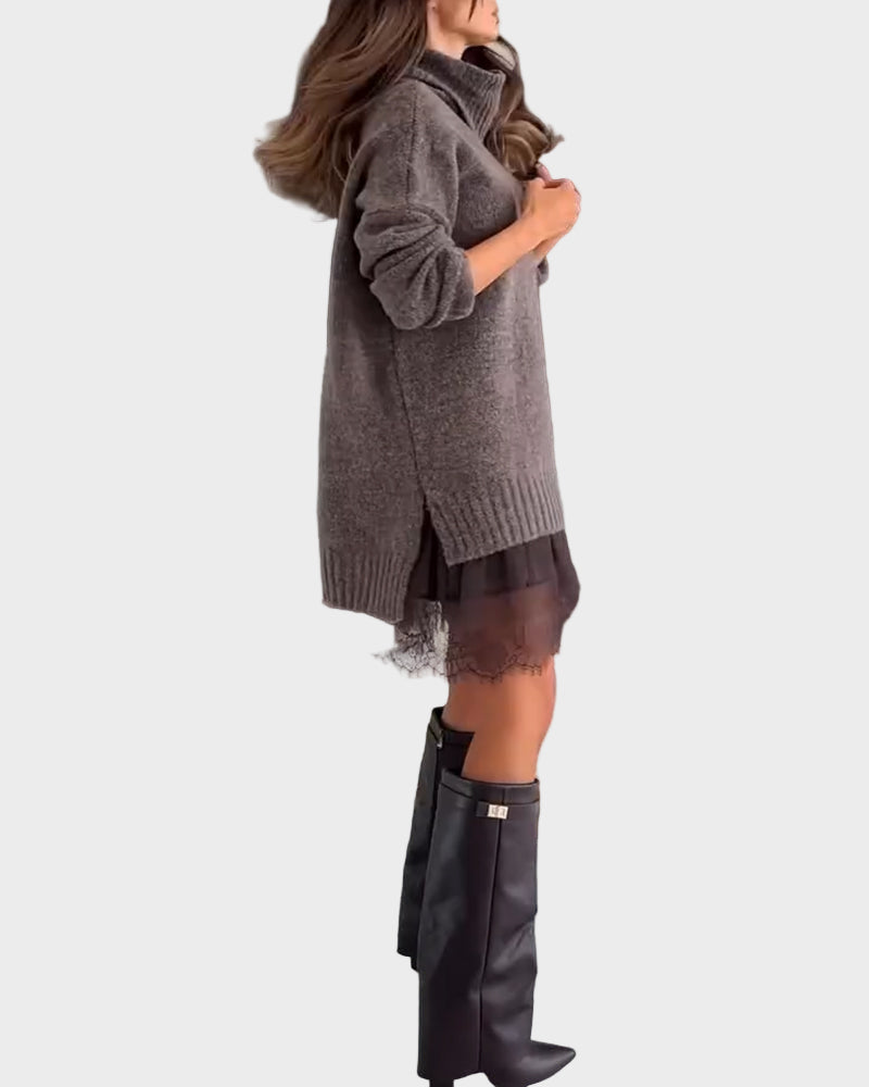 Yliane - Two-Piece Casual set with Turtleneck