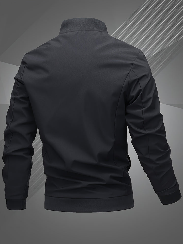 Hammond - Casual Long Sleeve Bomber Jacket
