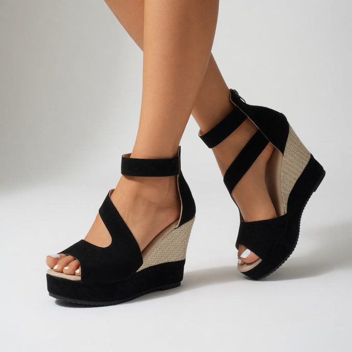 Madoka - Wedge Sandal With Elastic Strap
