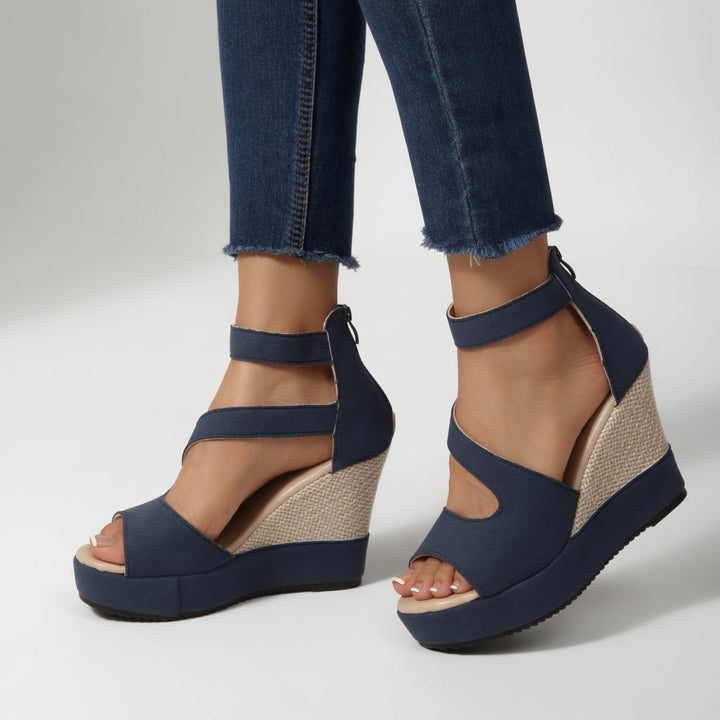 Madoka - Wedge Sandal With Elastic Strap