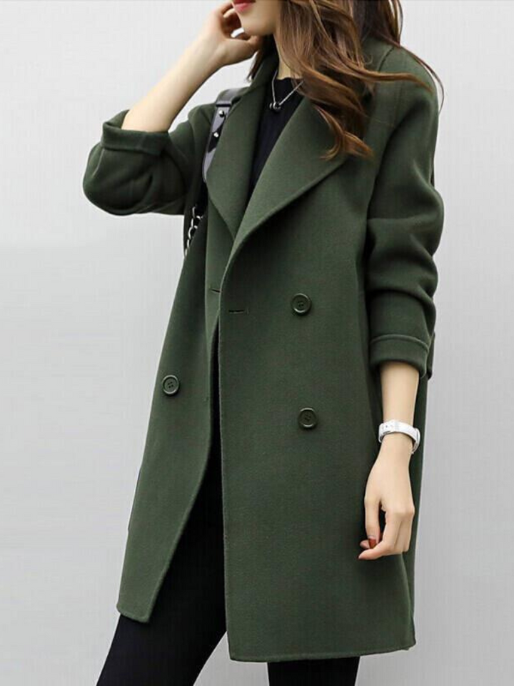 Roxana - Elegant Double Breasted Coat
