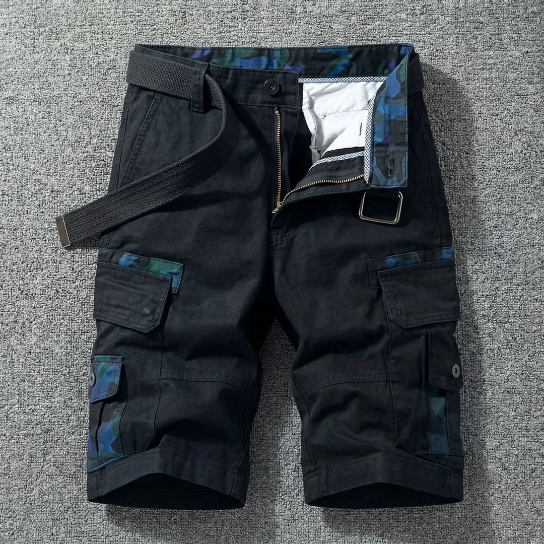 Hedan - Cargo Shorts With A Belt