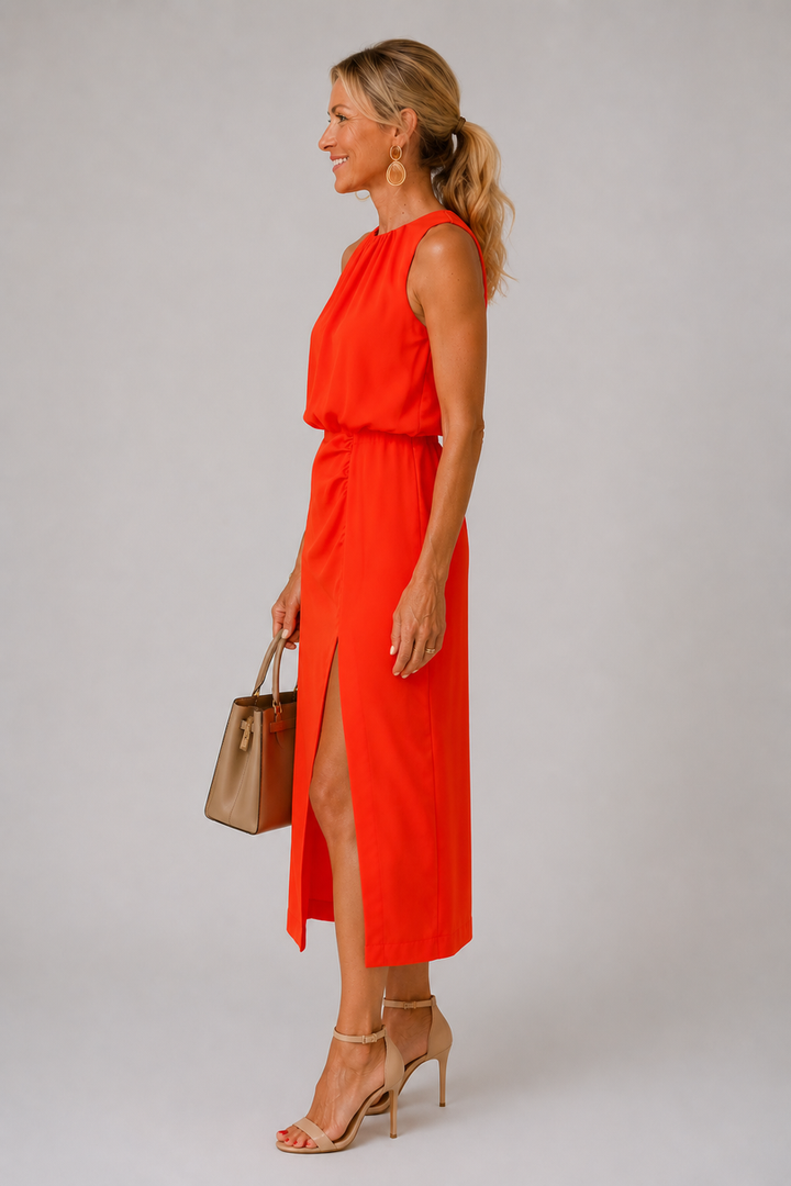 Antoinette - Middi Dress With Side Slit