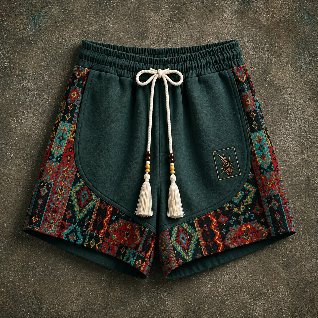 Haren - Boho Inspired Shorts With Elastic Waist