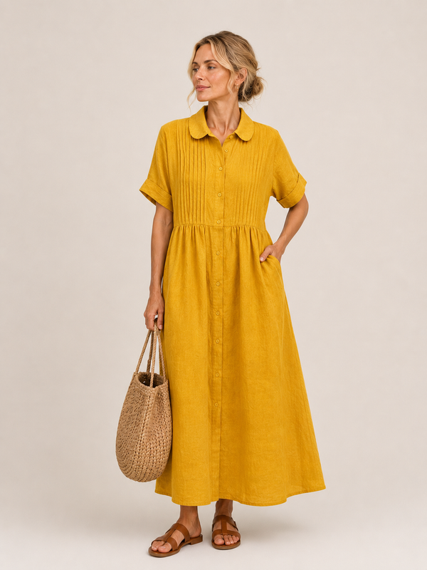 Anjali - Summer Shirt Middi Dress