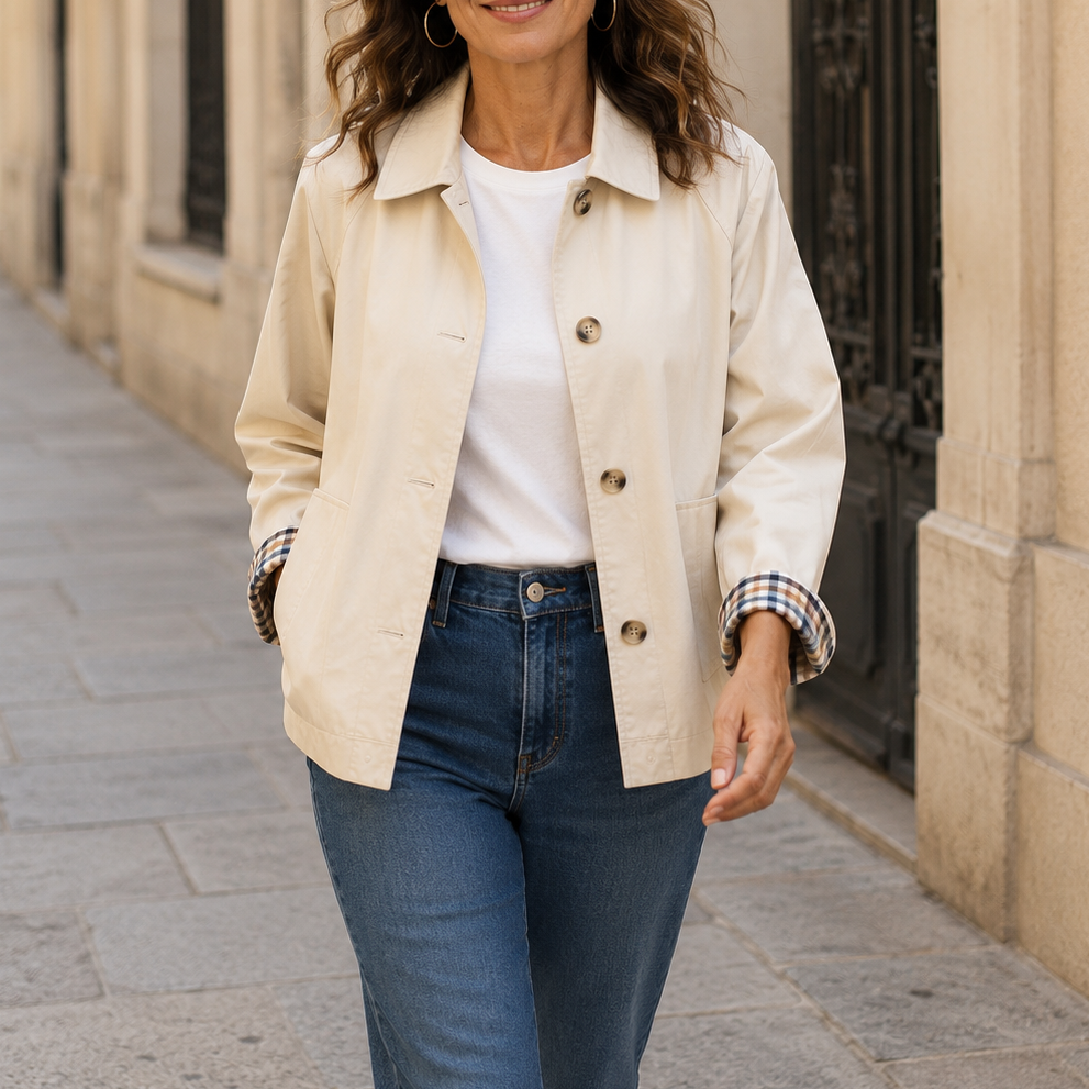 Alyona - Stylish Long Sleeve Jacket With Button