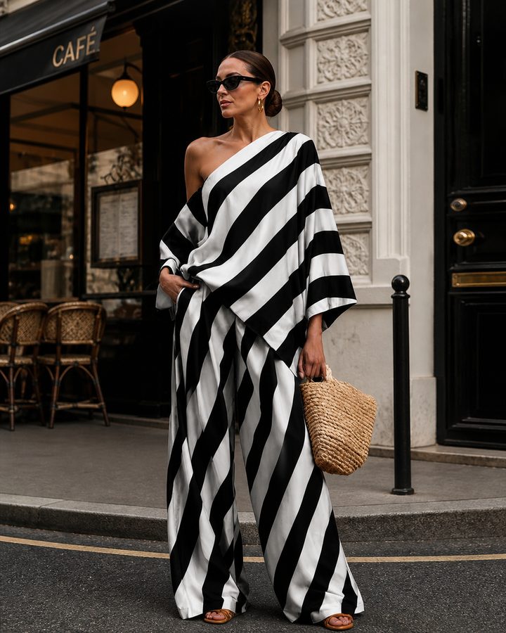 Franni - Luxe Striped Co-Ord Set