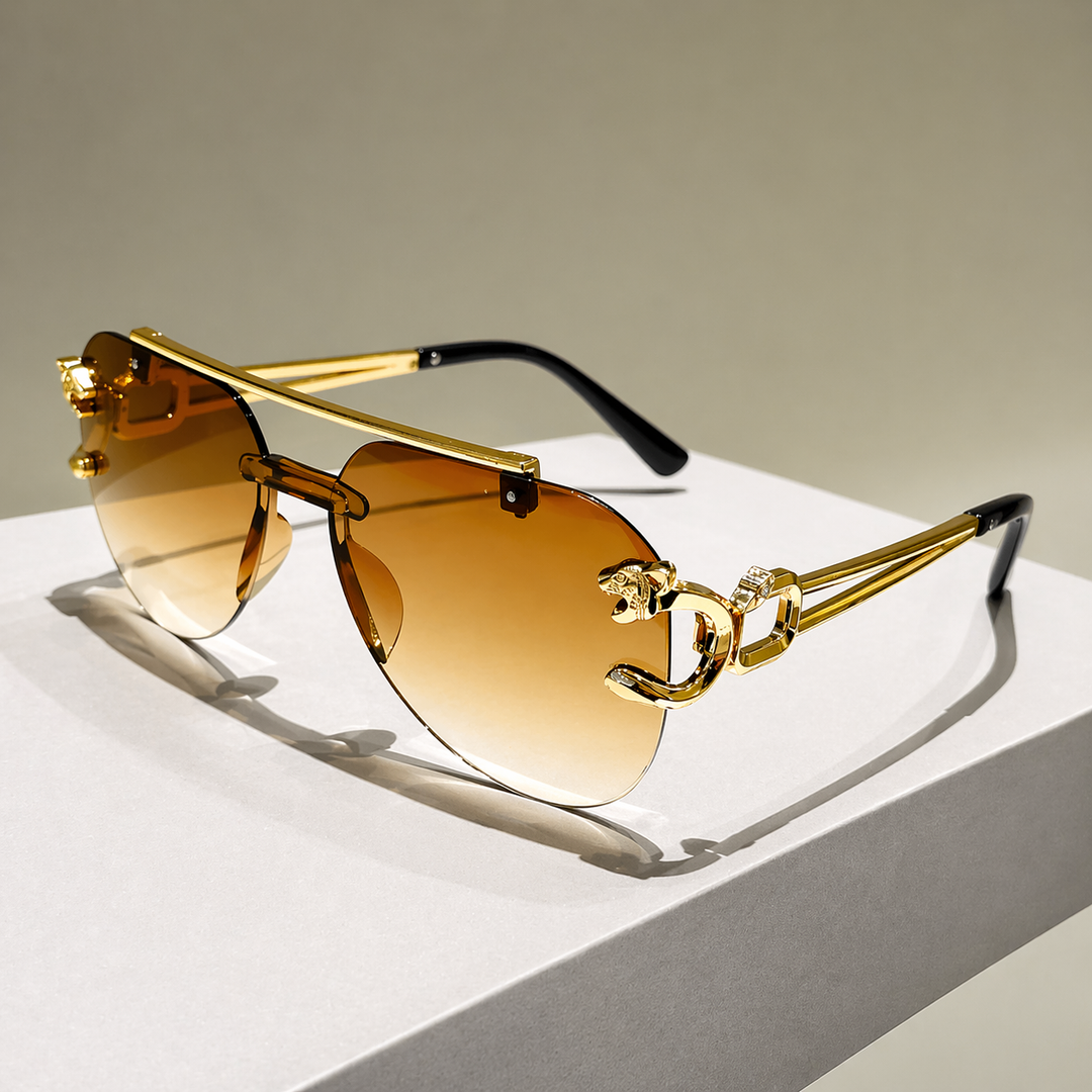 LuxePilot - Rimless Pilot Sunglasses