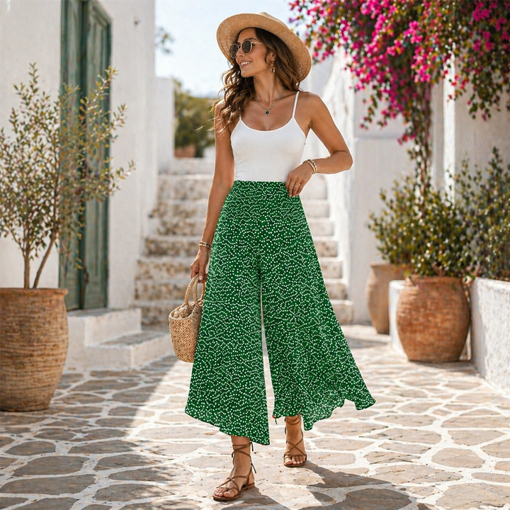 Tatiani - High Waisted Wide Leg Trousers