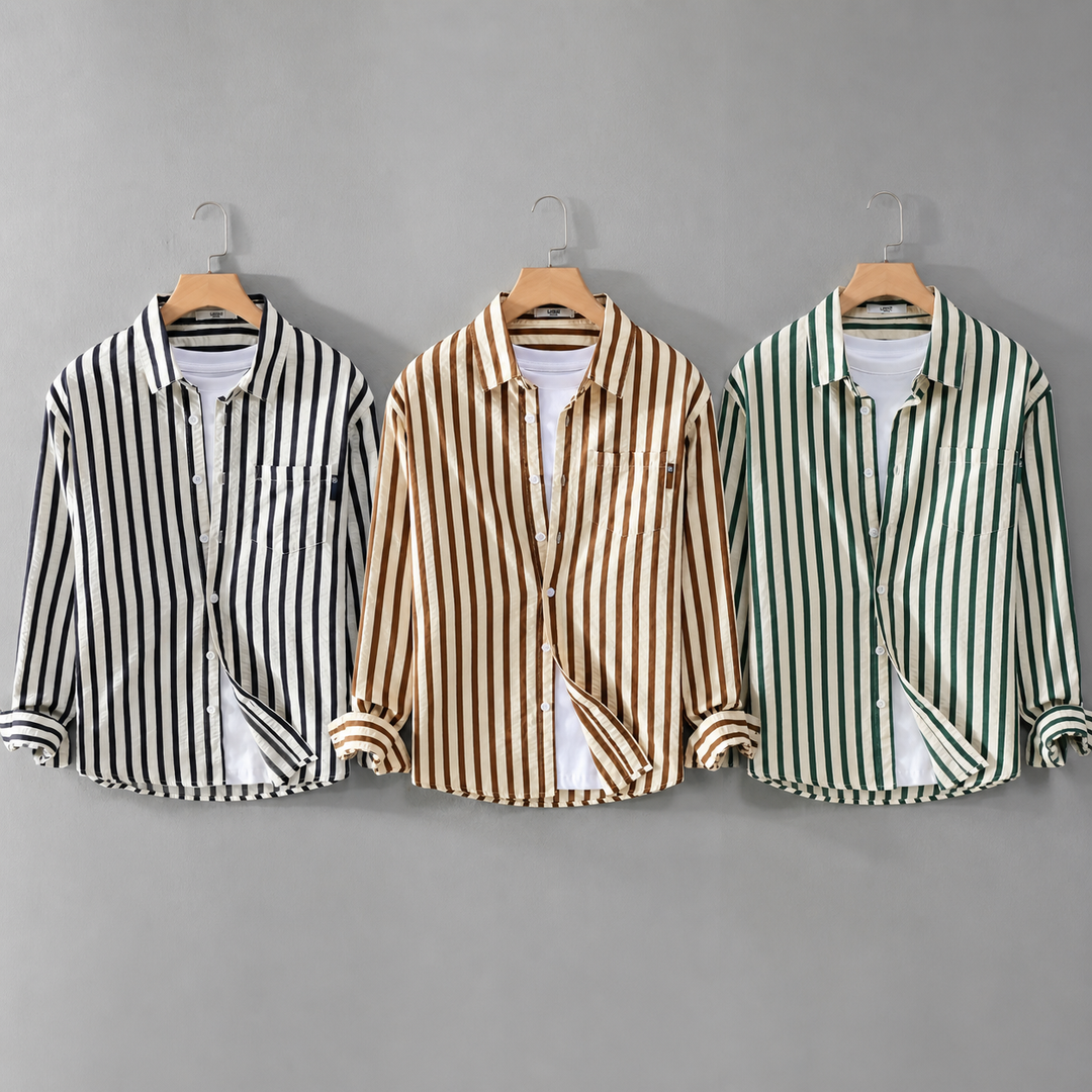 Jarge - Elegant Striped Shirt