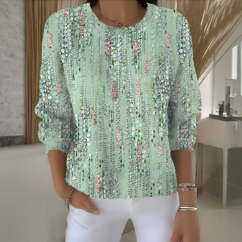 Sandakini - Casual T-Shirt WIth Round Neck