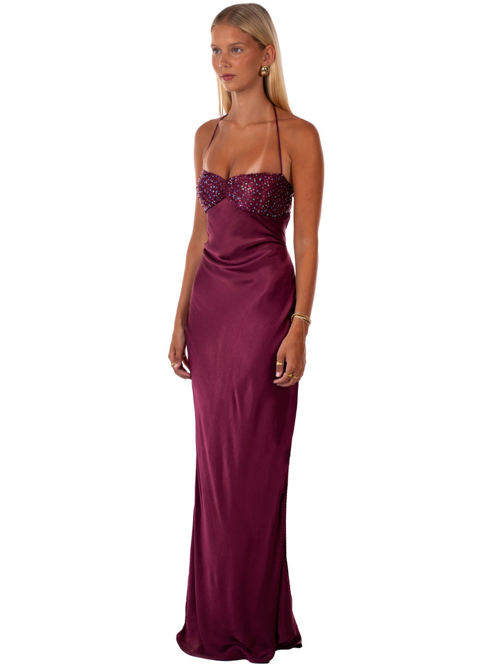 Nilysha - Elegant Sleeveless Maxi Dress