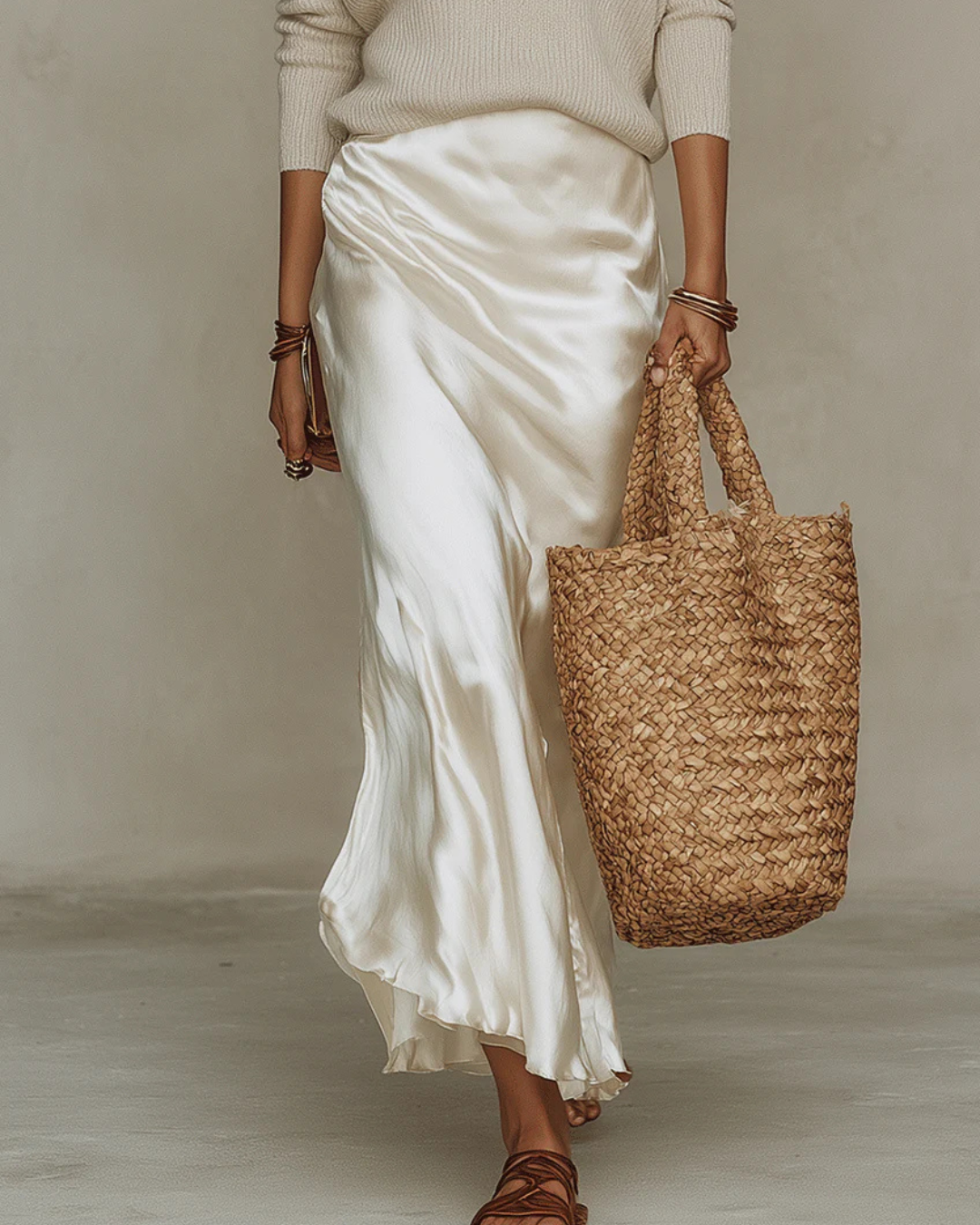 Nelena - Elegant Midi Dress With Sweater