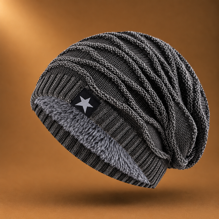 Jiomuglow - Fleece Lined Knit Beanie