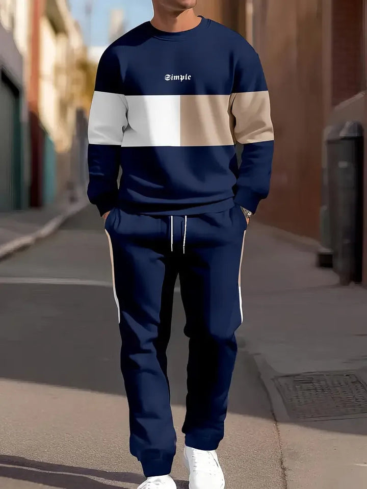 Brigham - Colorblock Round Neck Tracksuit