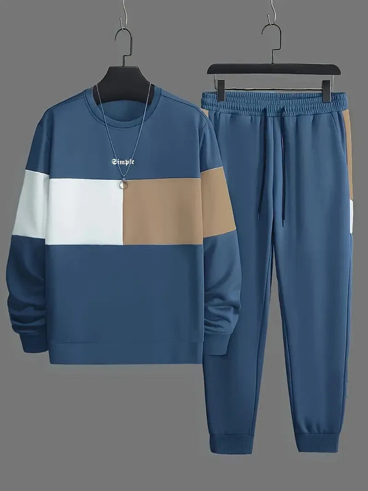 Brigham - Colorblock Round Neck Tracksuit