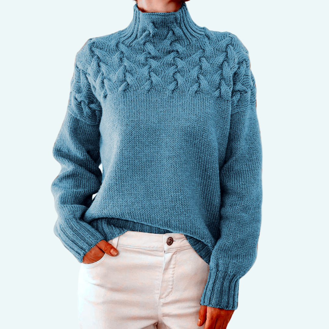 Farrah - Elegant Knitted Turtleneck Sweater
