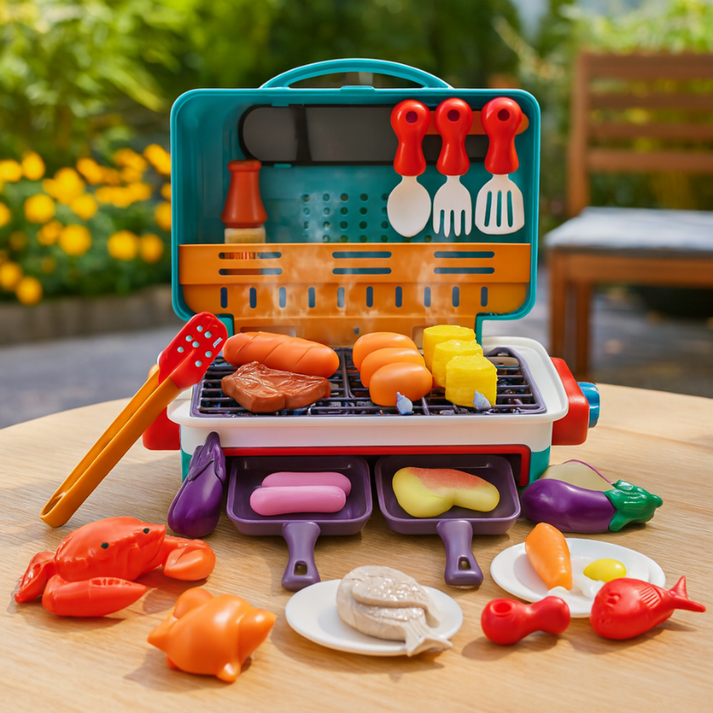 GrillMagic - Sizzling BBQ Playset with Color-Changing Food