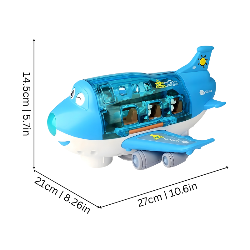 MusicJet - Electric Airplane with Lights, Music & Obstacle Avoidance