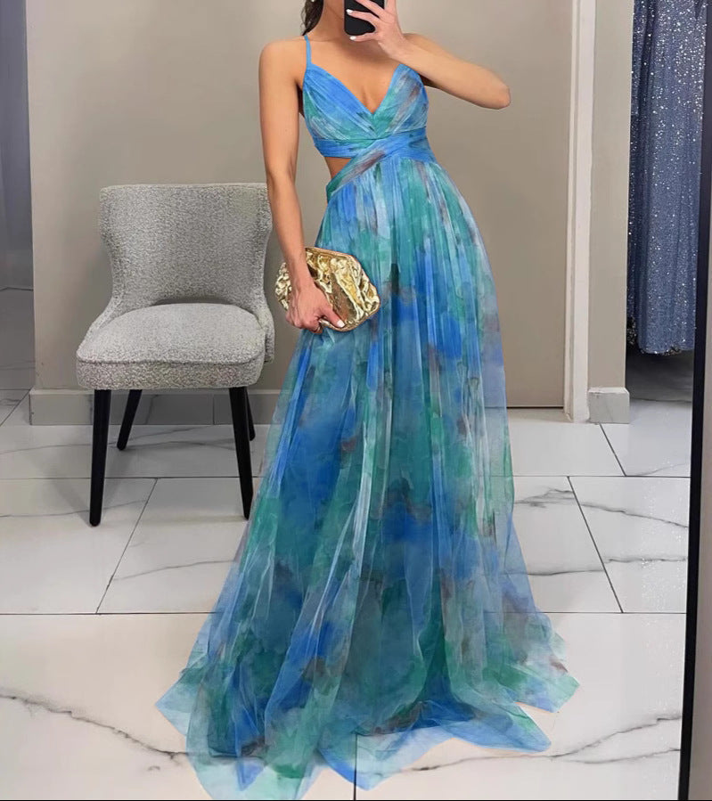 Dinushi - Elegance Floral Maxi Dress