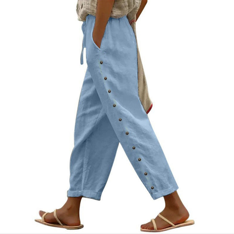 Mutandi - Casual Trouser With Stylish Button