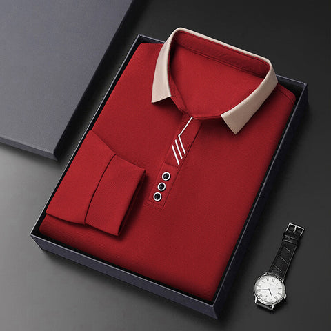 Callum - Luxury Long Sleeve Polo Shirt |1+1 Free