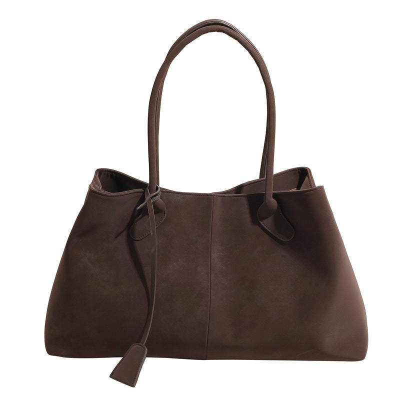 Umaiza - Fashionable Faux Suede Shoulder Bag