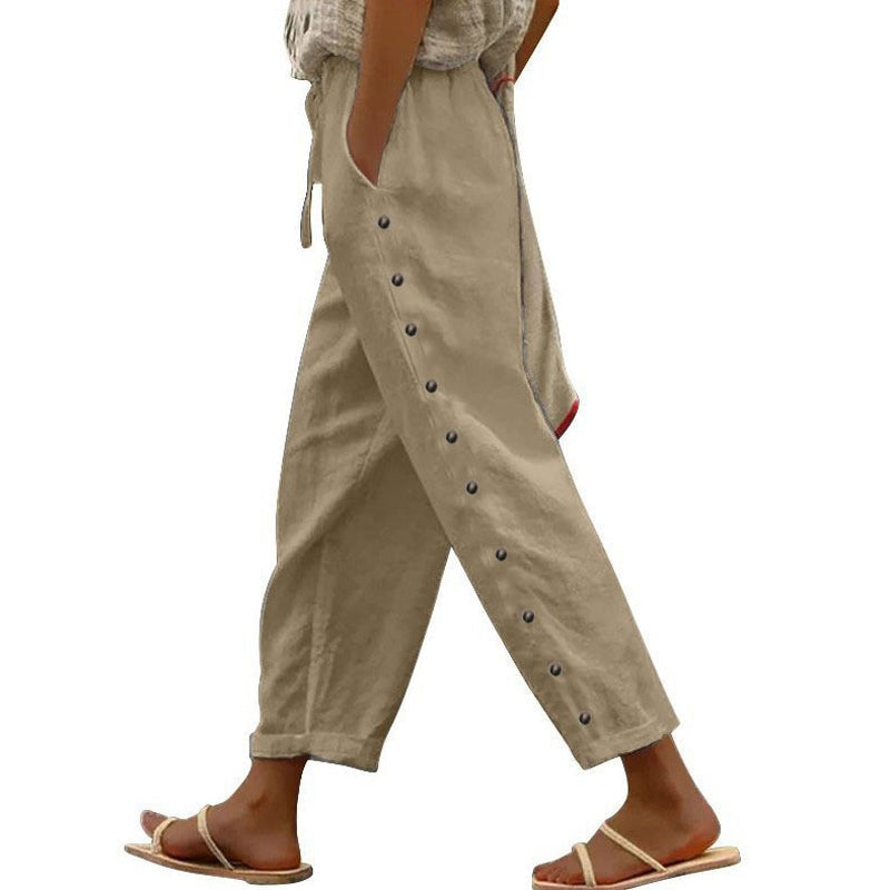 Mutandi - Casual Trouser With Stylish Button