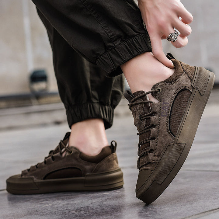 Fohicast - Casual Suede Lace Up Sneakers
