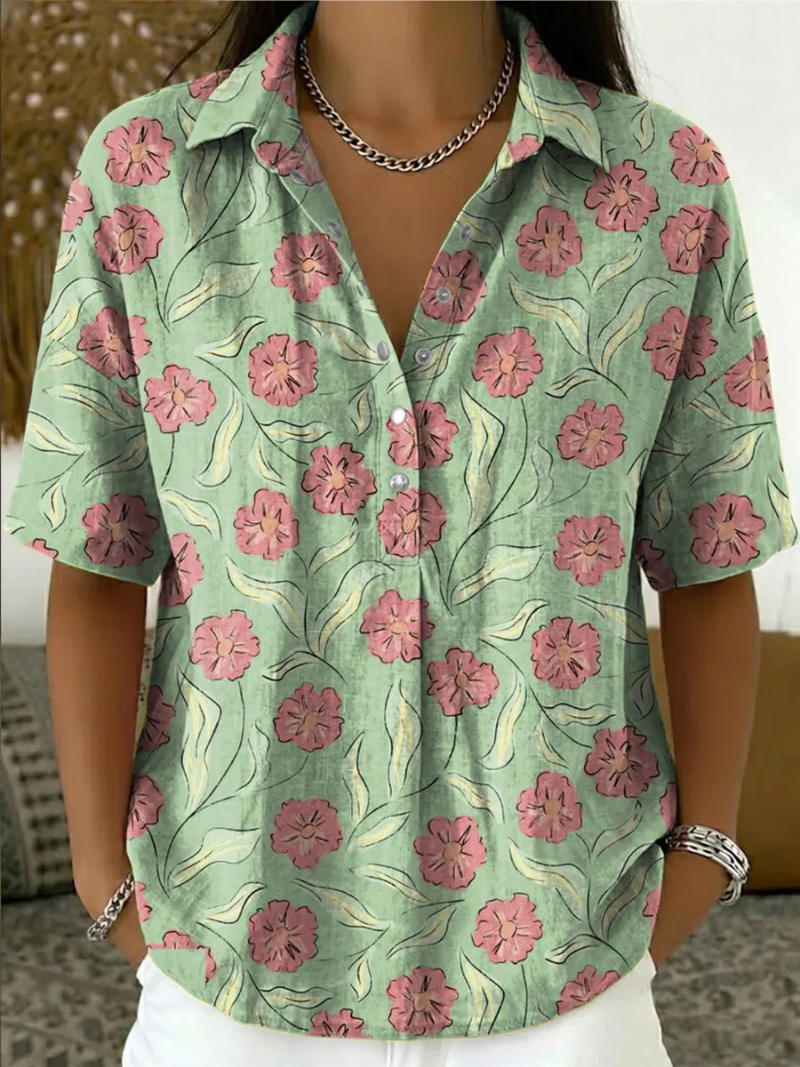 Brandie - Blouse With Button Closure