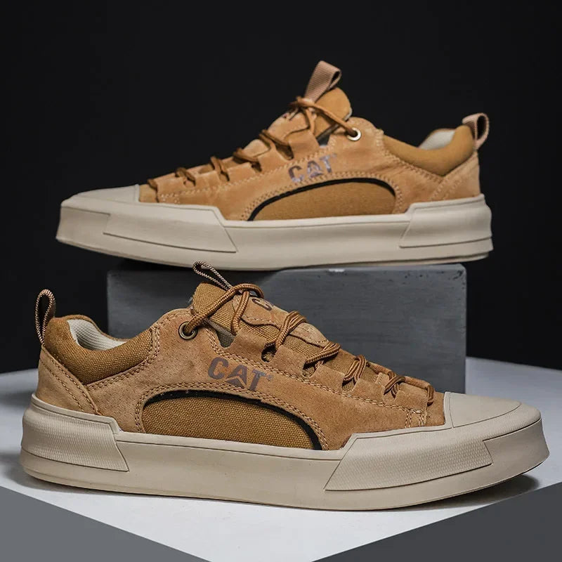 Fohicast - Casual Suede Lace Up Sneakers