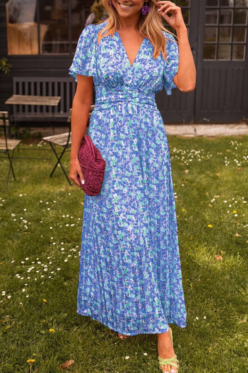 Capucine - Elegant Long Dress With Flowers