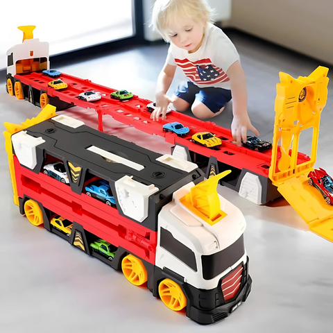 MechTrack - Versatile Transformer Truck with Race Track