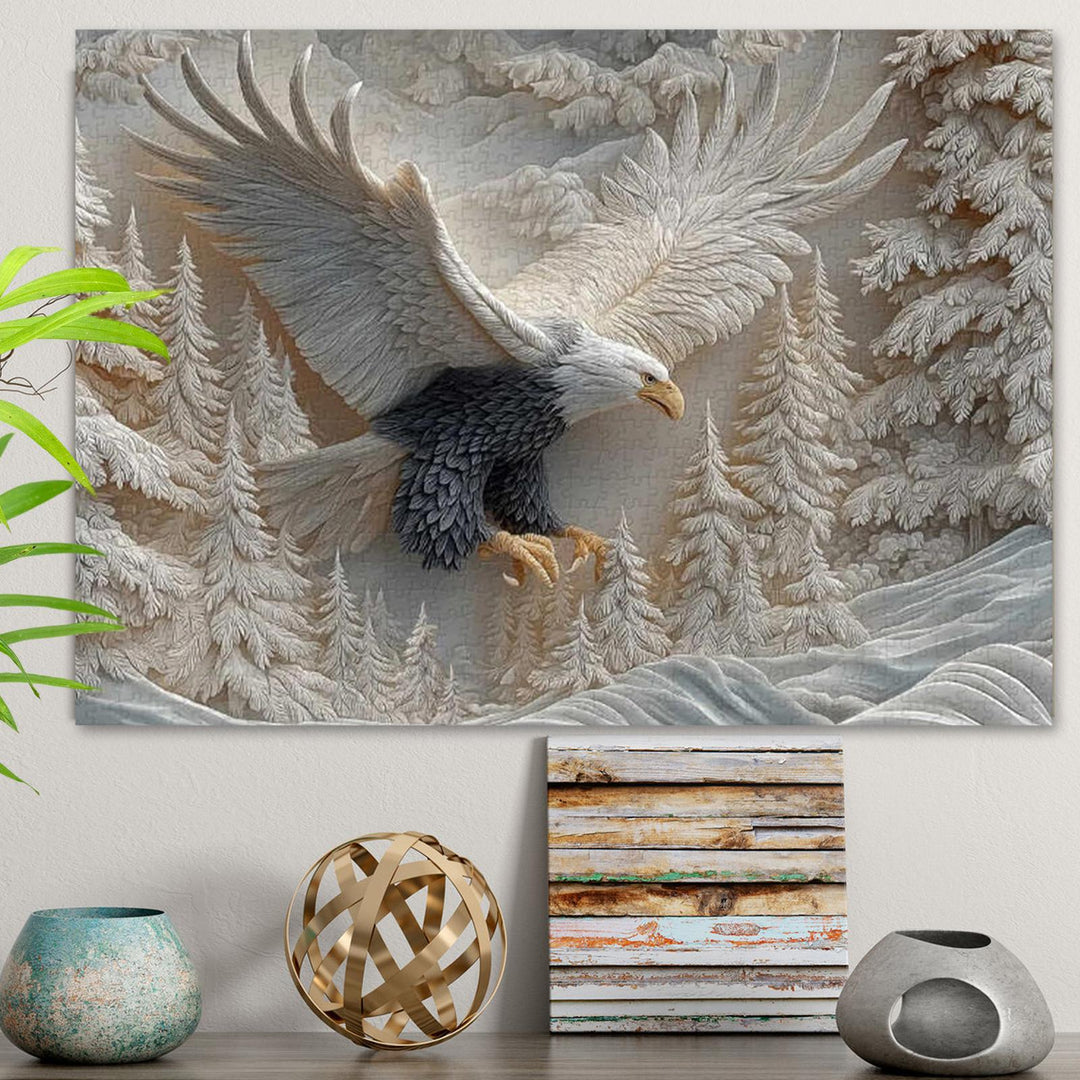 TalonCraft - Carved Eagle Puzzle Home Decor