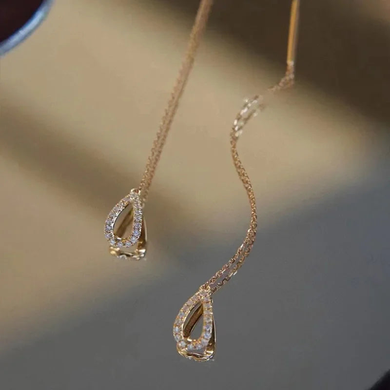 Soazig - Drop Ear Line Long Hanging Earrings