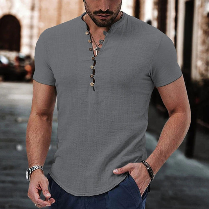 Anestis - Elegant Short Sleeve Shirt