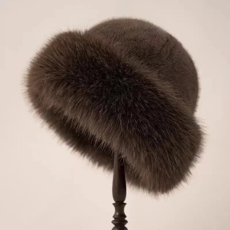 Yalova - Fluffy Fur Warm Beanie