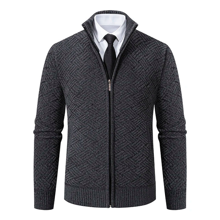 Guilherme - Chunky Knit Cardigan With Zipper